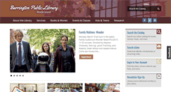 Desktop Screenshot of barringtonlibrary.org